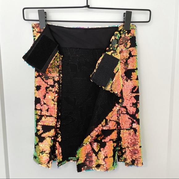 Sequin Wrap Skirt - Picture 2 of 5